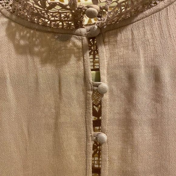 Free People size small blush long sleeve dress - Picture 4 of 6